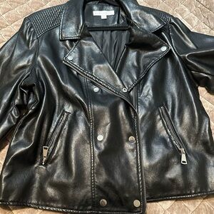 Black jacket, with zippers,